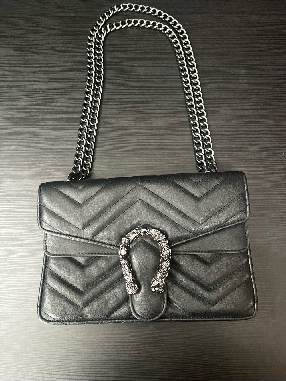 Myhozee Chain Shoulder Bags Evening Clutch Quilted Handbag